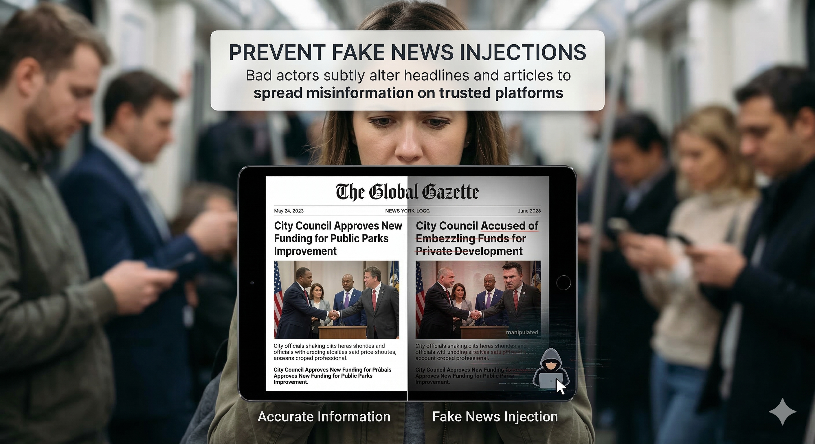 Prevent Fake News Injections
